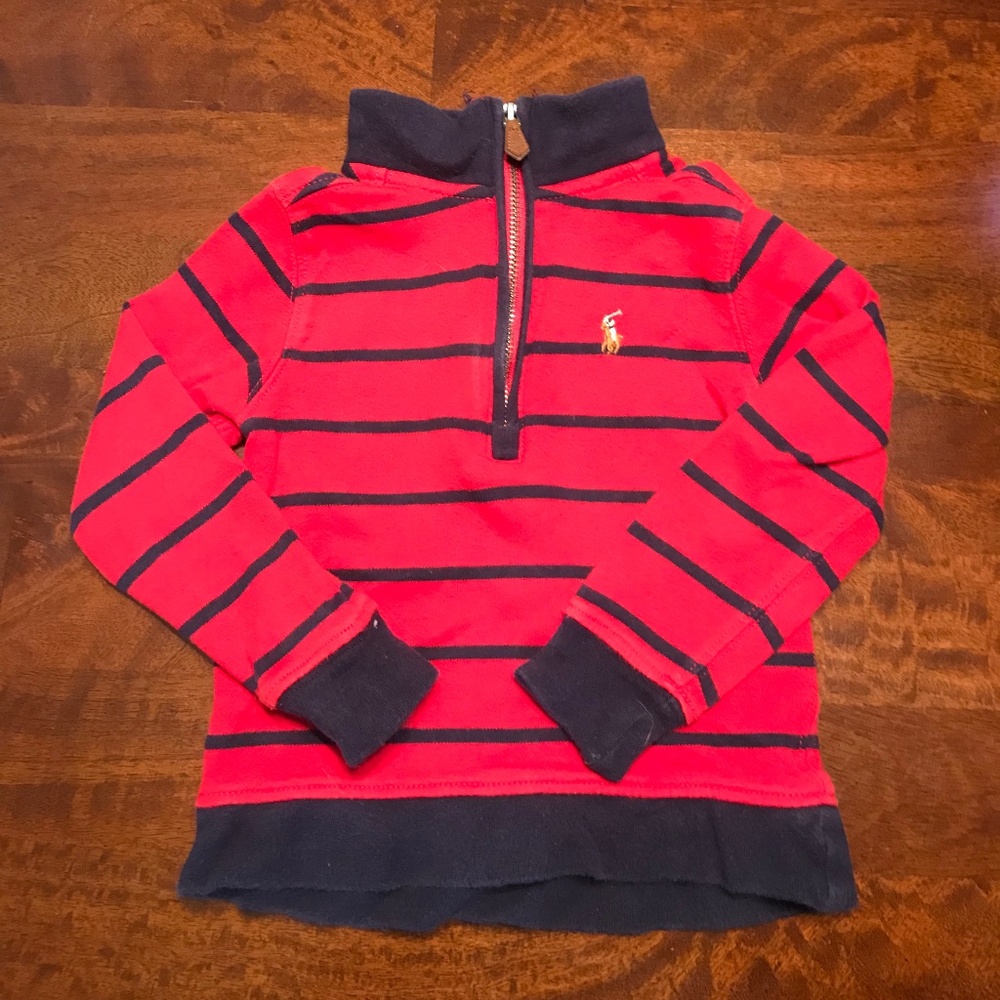 Ralph Lauren Striped Baby Toddler Boy 2T Sweater